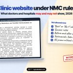 Clinic website under NMC's October 2026 advertising guidelines: what doctors and hospitals in India may and may not show