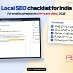 Local SEO checklist for small businesses in India, 2026: Google Business Profile, Justdial listings, reviews and town pages